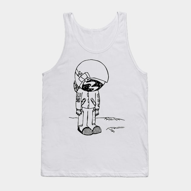 astronaut Tank Top by mariasanidze